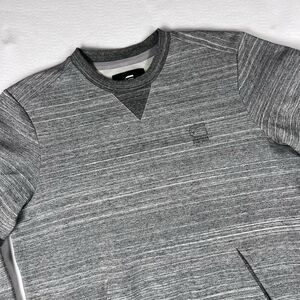 G-Star RAW Men's Scorc Pocket Sweatshirt Gray Space Dye Crew Neck Size S Small